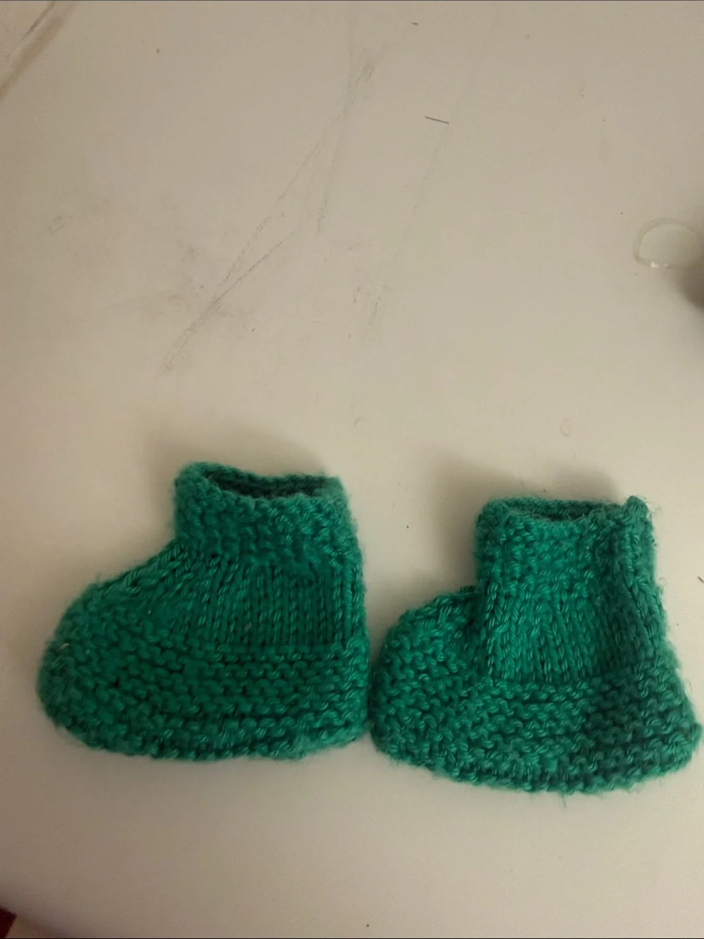 Handmade Green Baby Booties - Kids Accessories